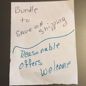 Reasonable offers welcome